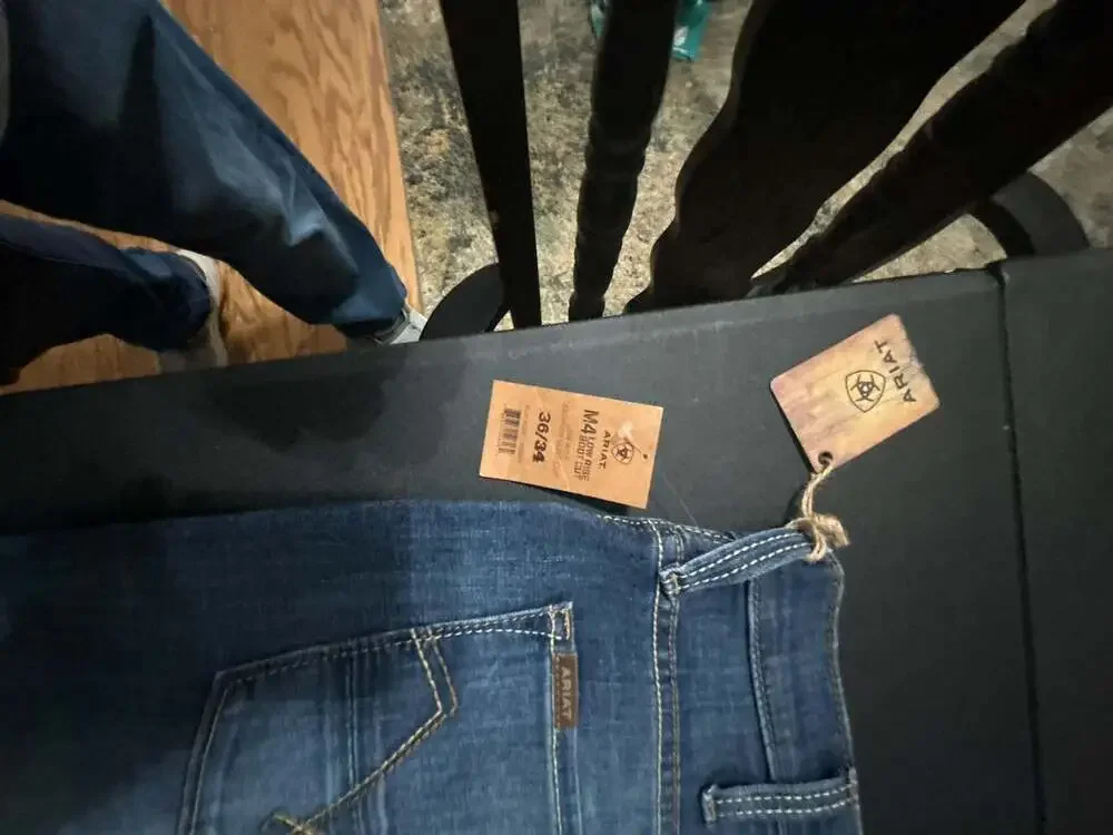 Ariat M4 Low Rise Boot Cut Jeans, Men's Size 36x34
